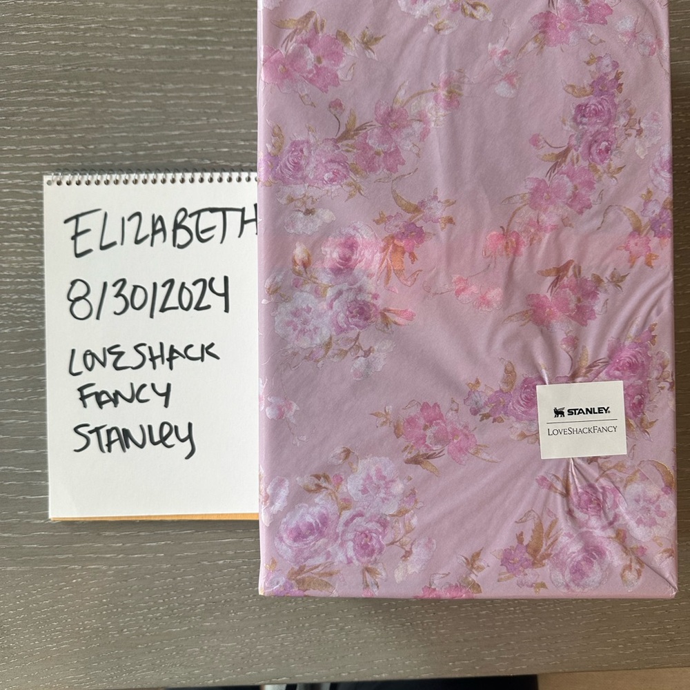 40 oz Love Shack Fancy x Stanley QUENCHER Happy Thoughts - NEW IN BOX & PAPER.